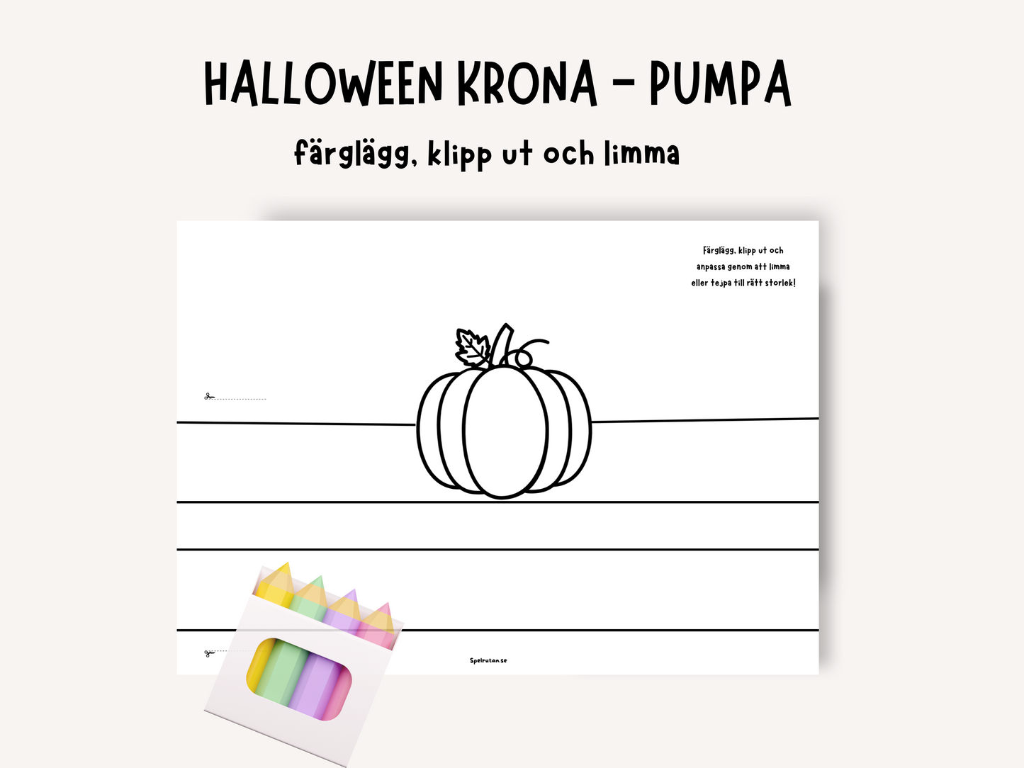 Halloween krona - Pumpa