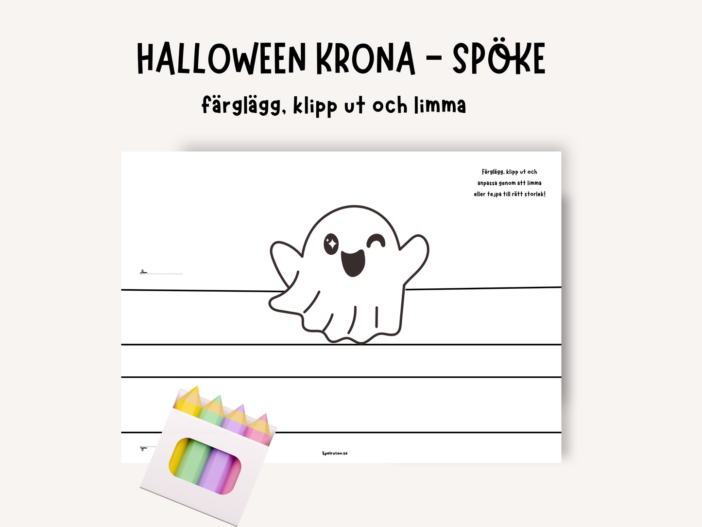 Halloween krona - Spöke