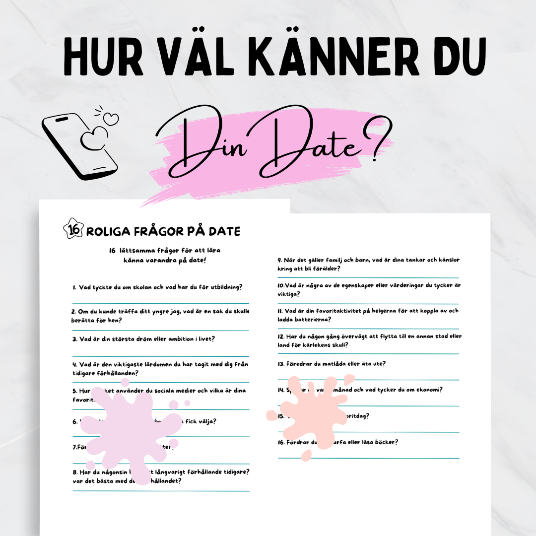 Date Night: 16 Frågor för att få samtalen att flyta