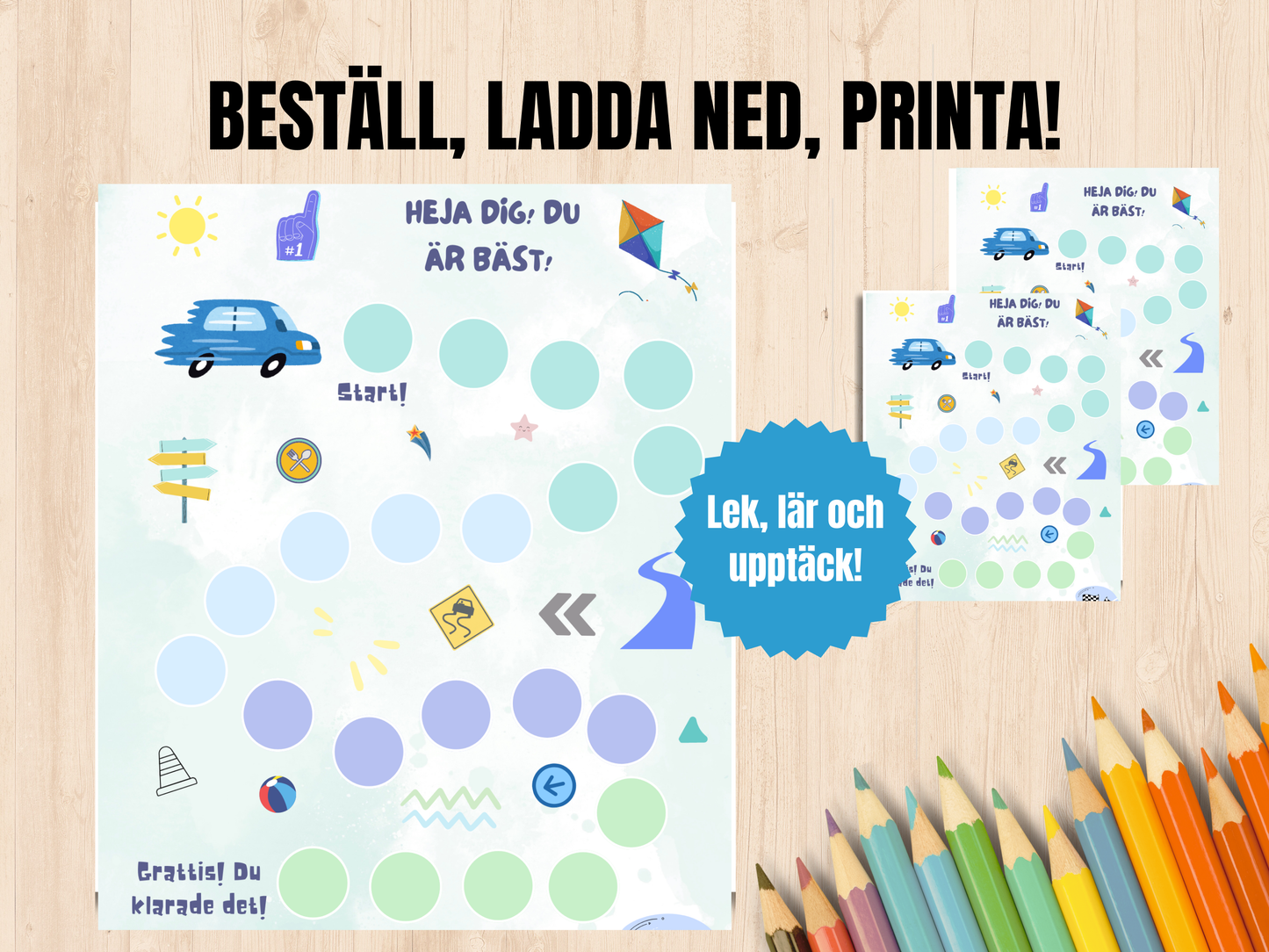 Kämpa-på-karta Bil