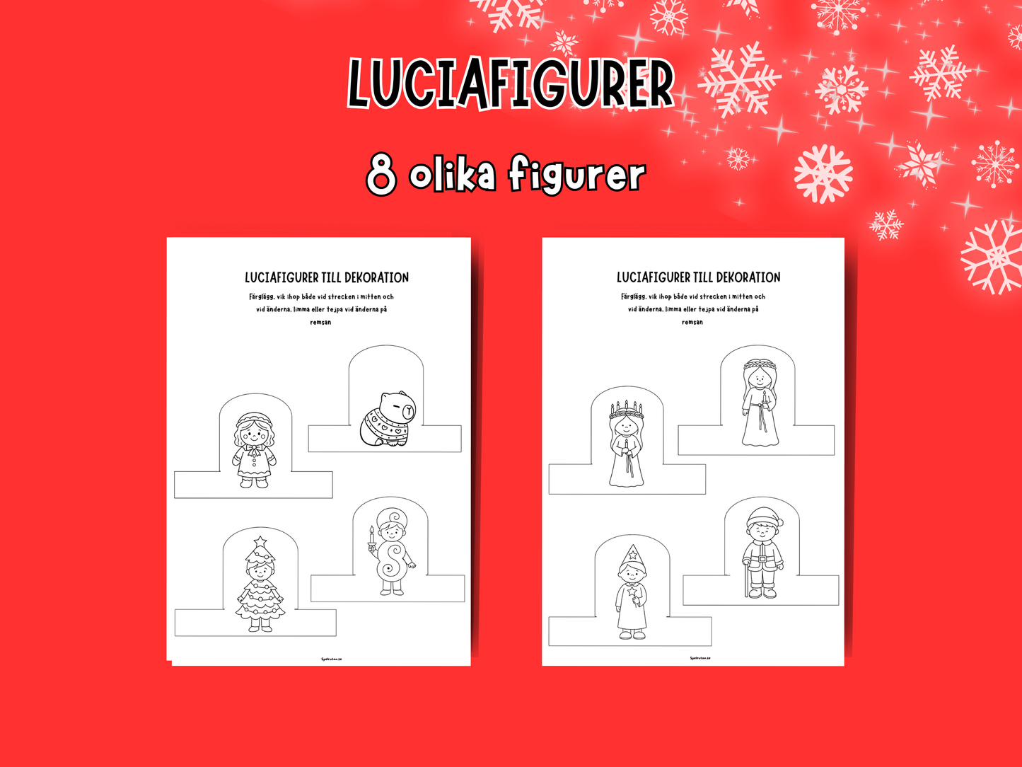 Luciafigurer - 8 st!