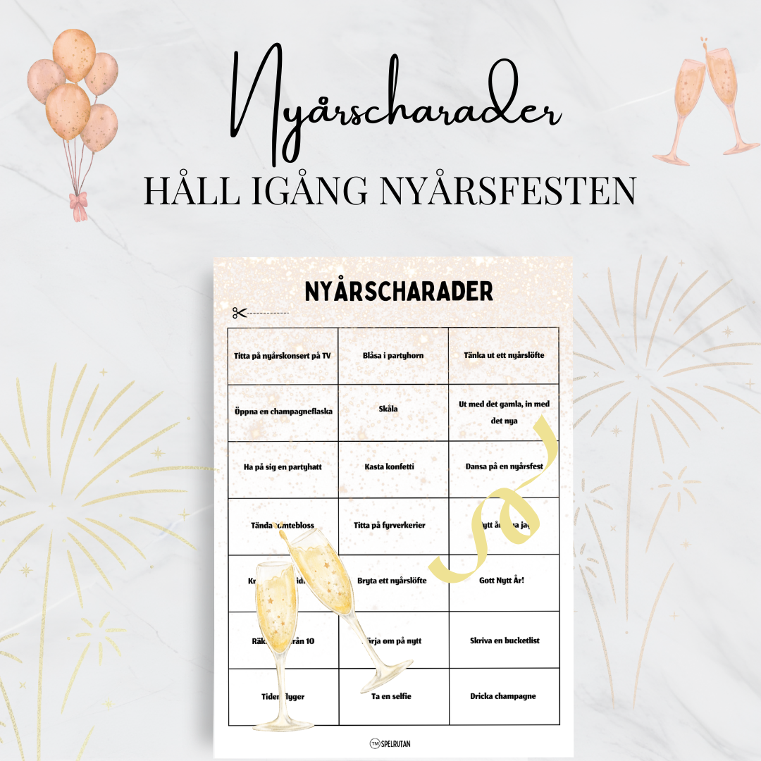 Nyårscharader - Enkelt & roligt!