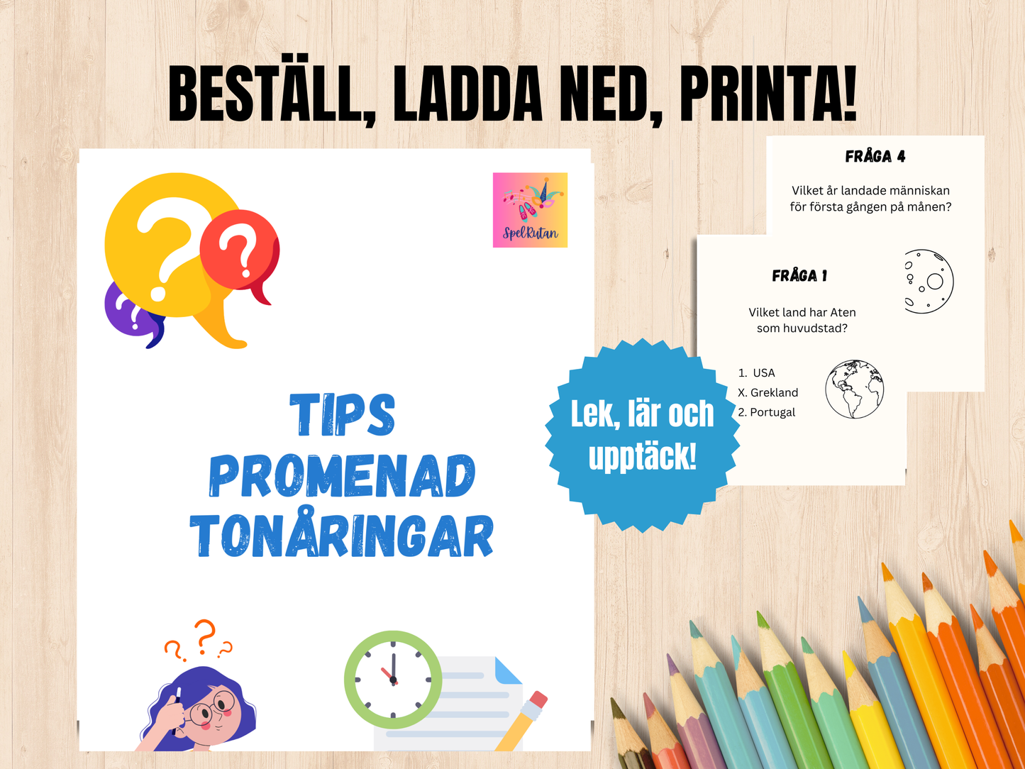 Tipspromenad för Tonåringen, utmana allmänna kunskaper utan mobilen!