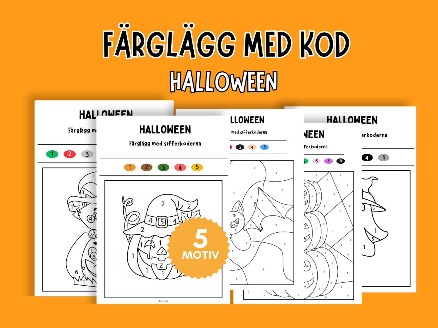 Färglägg med sifferkod