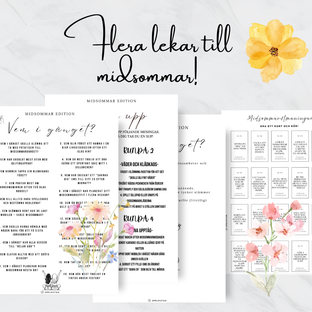 Festlekar till Midsommar