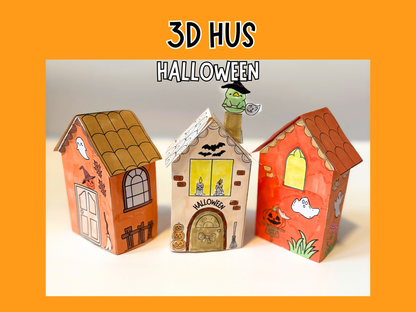 Halloweenhus i 3D