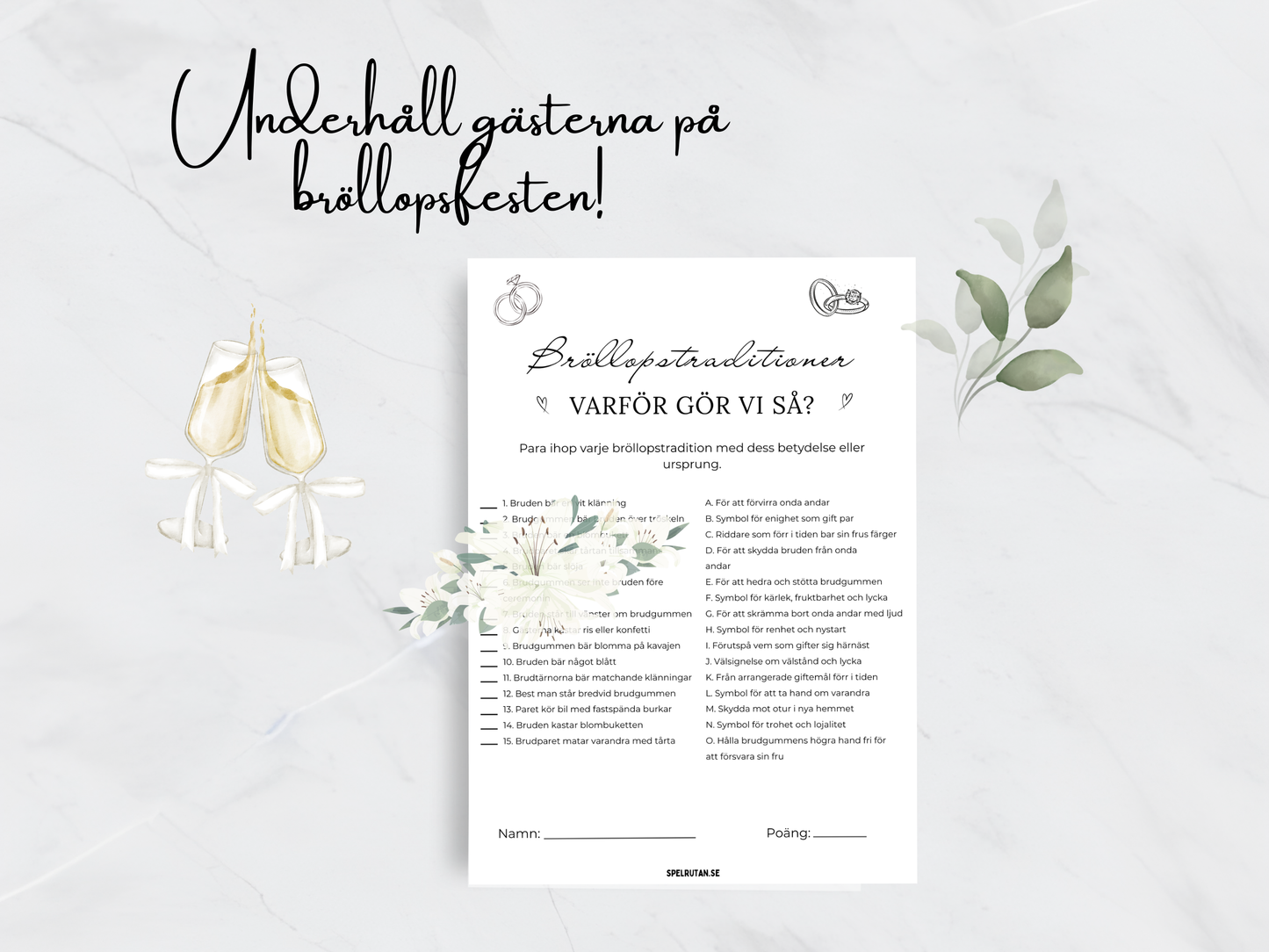 Bröllopstraditioner - Varför gör vi så?