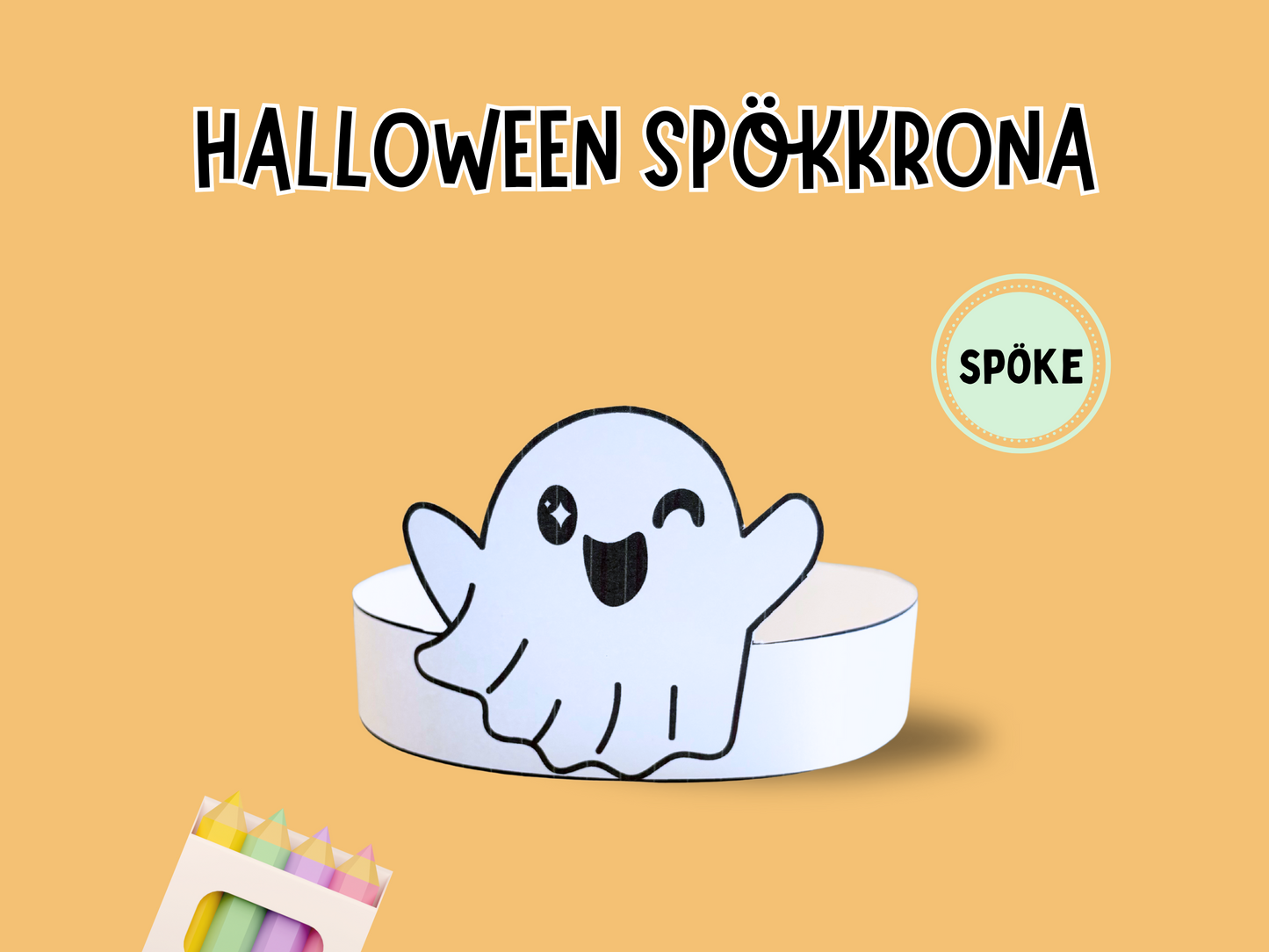 Halloween krona - Spöke