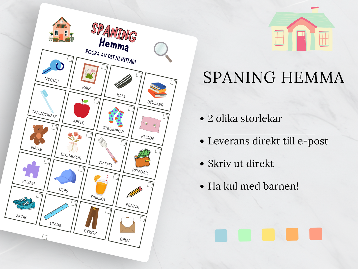 Spaning Hemma - En rolig aktivitet inomhus!