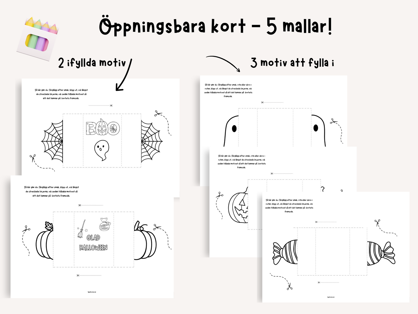 Öppningsbara kort Halloween