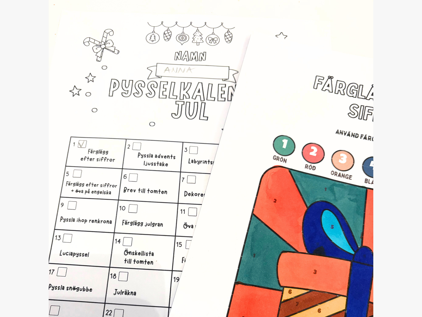 Stora julkalendern - 24 sidor!