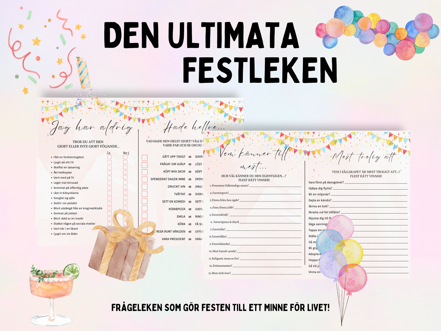 Ultimata festleken Delux - Succé på festen!