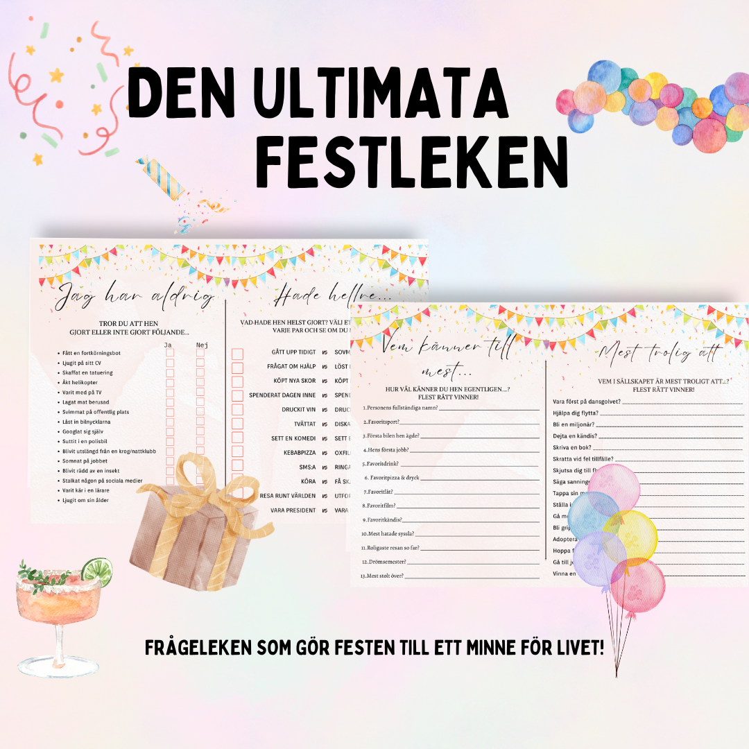 Ultimata festleken Delux - Succé på festen!