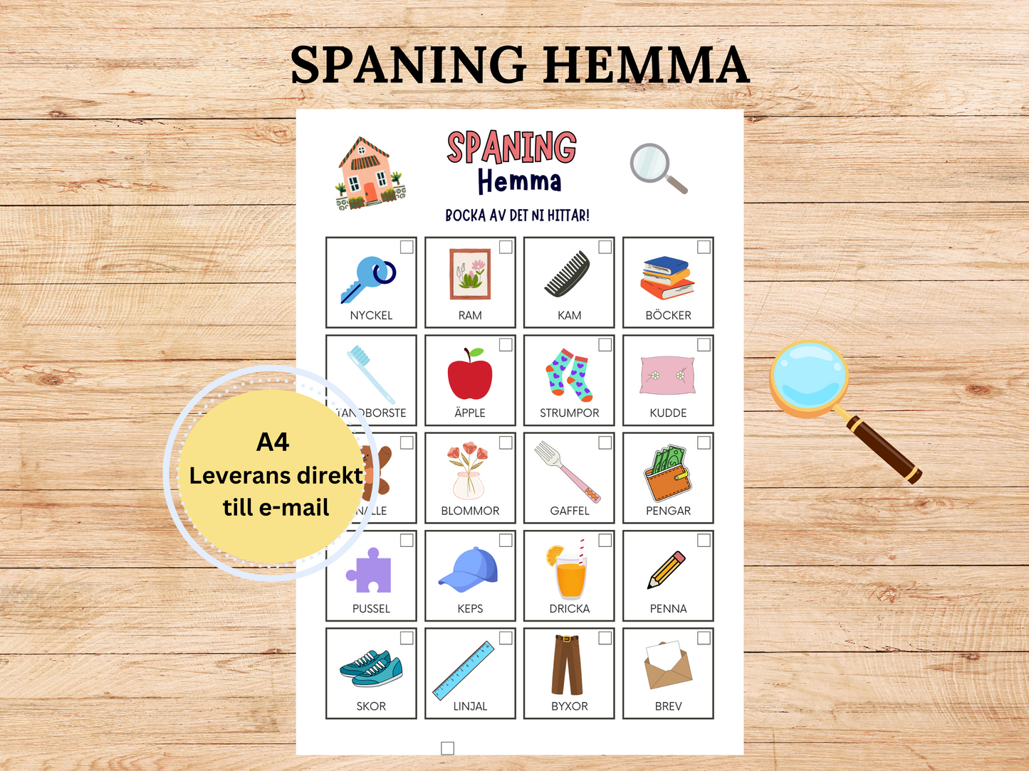 Spaning Hemma - En rolig aktivitet inomhus!