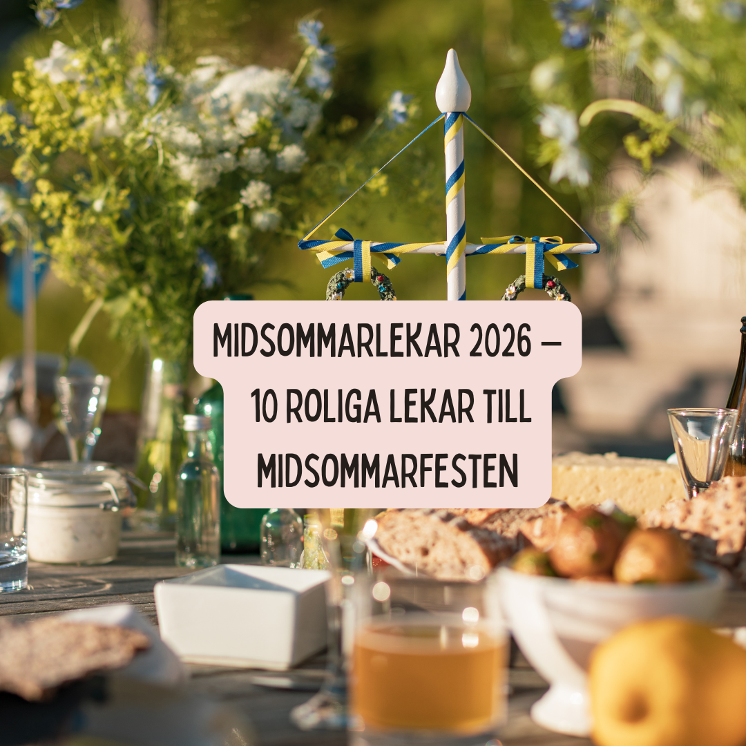Midsommarlekar 2026 – 10 roliga lekar till midsommarfesten