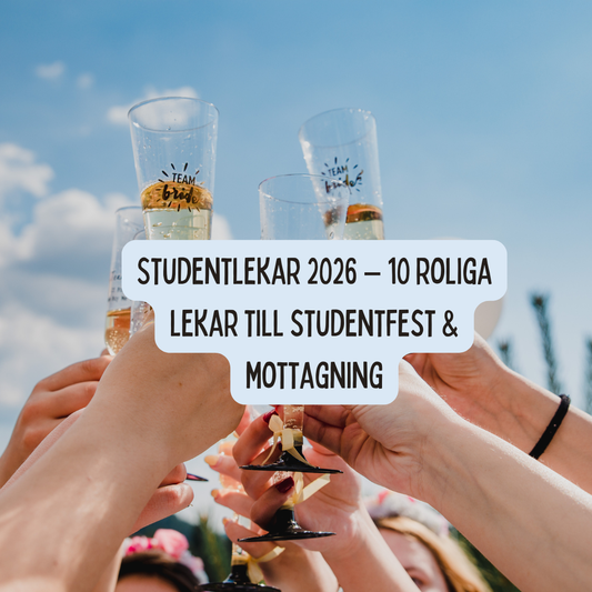 Studentlekar 2026 – 10 roliga lekar till studentfest & mottagning