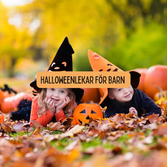 Halloweenlekar för barn – roliga aktiviteter för inne, ute & kalas