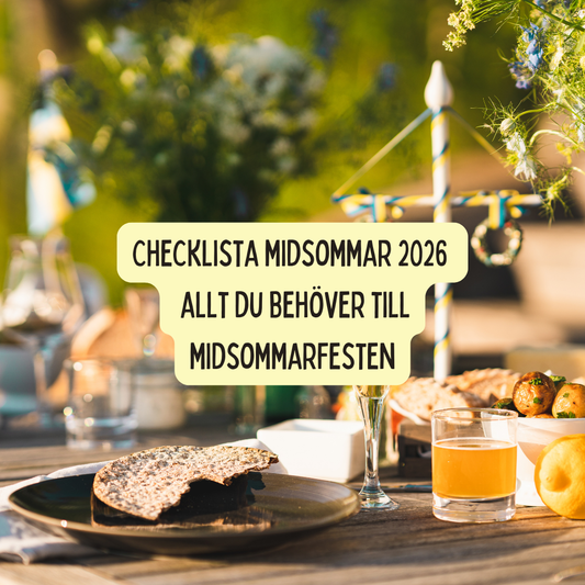 🌸 Checklista midsommar 2026 – allt du behöver till midsommarfesten
