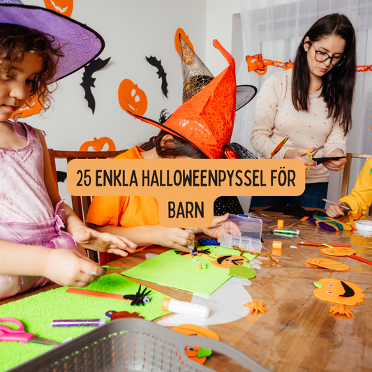 25 enkla Halloweenpyssel för barn