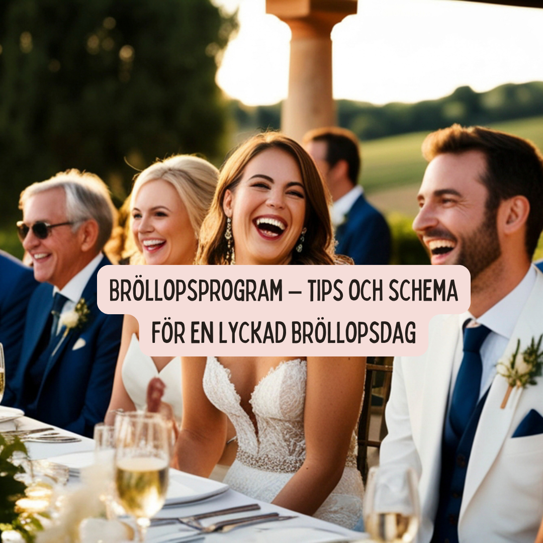 Bröllopsprogram – tips och schema för en lyckad bröllopsdag