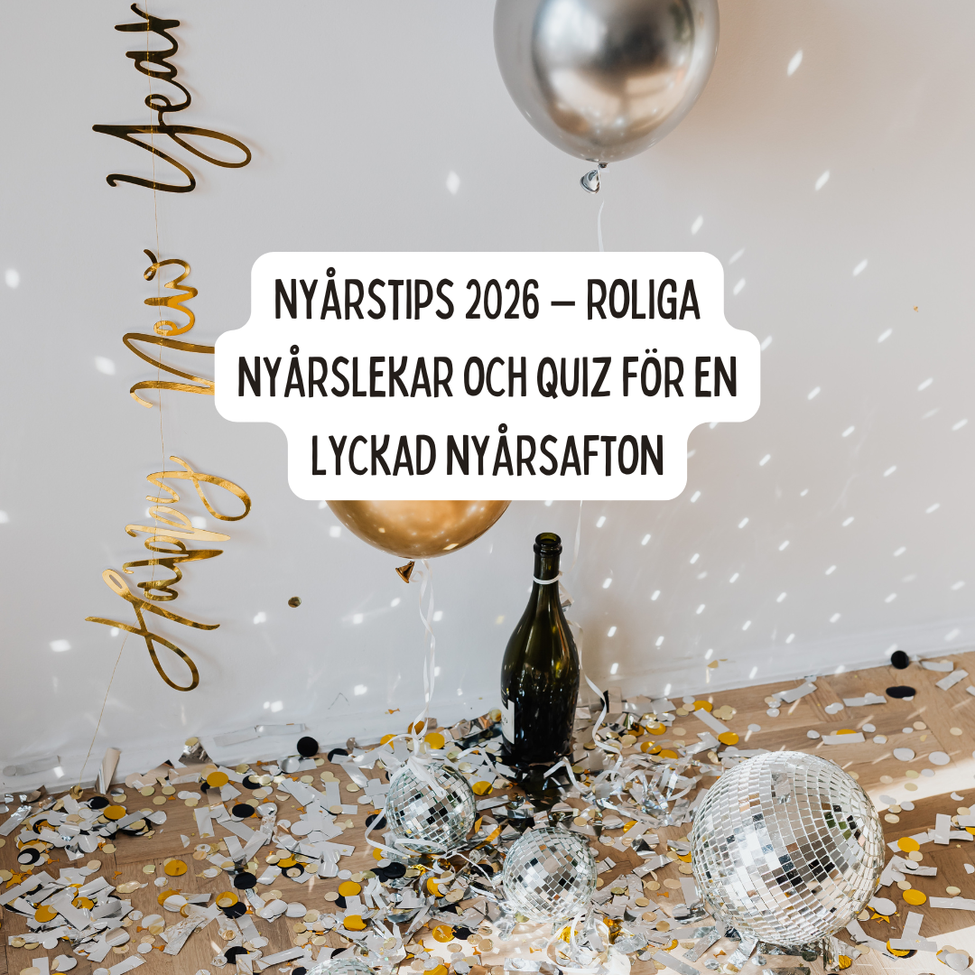 Så fixar du en rolig nyårsafton – nyårstips, lekar och quiz