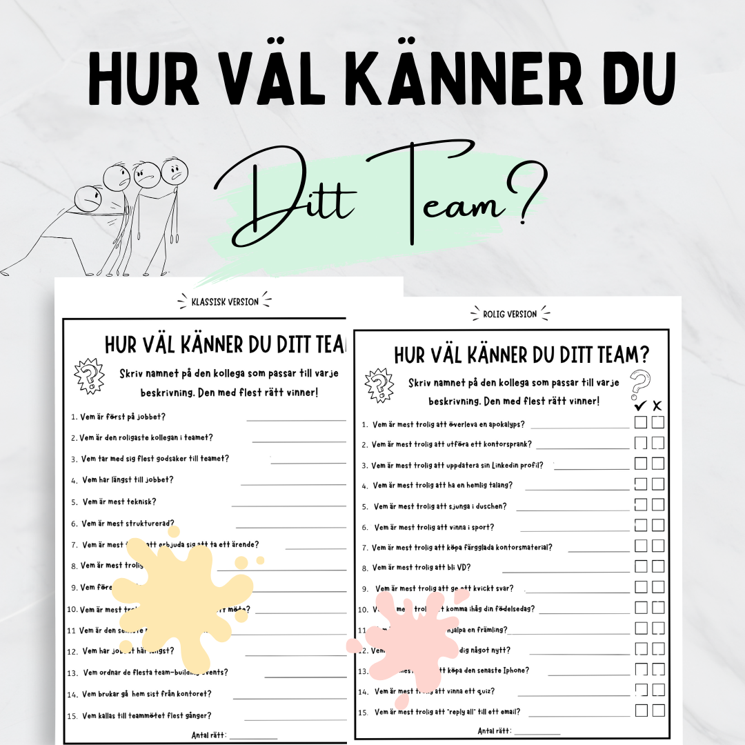 Det ultimata teamspelet – Perfekt för AW och teamaktiviteter!