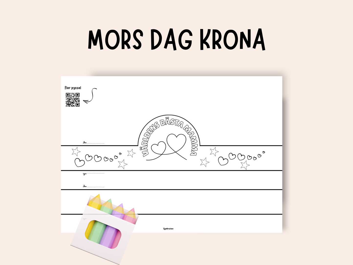 Pysselkrona till Mors Dag