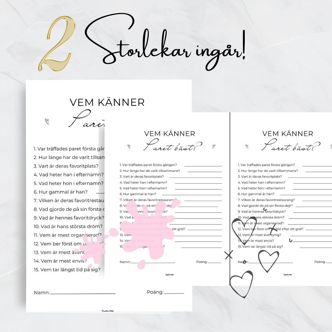 Vem känner paret bäst?