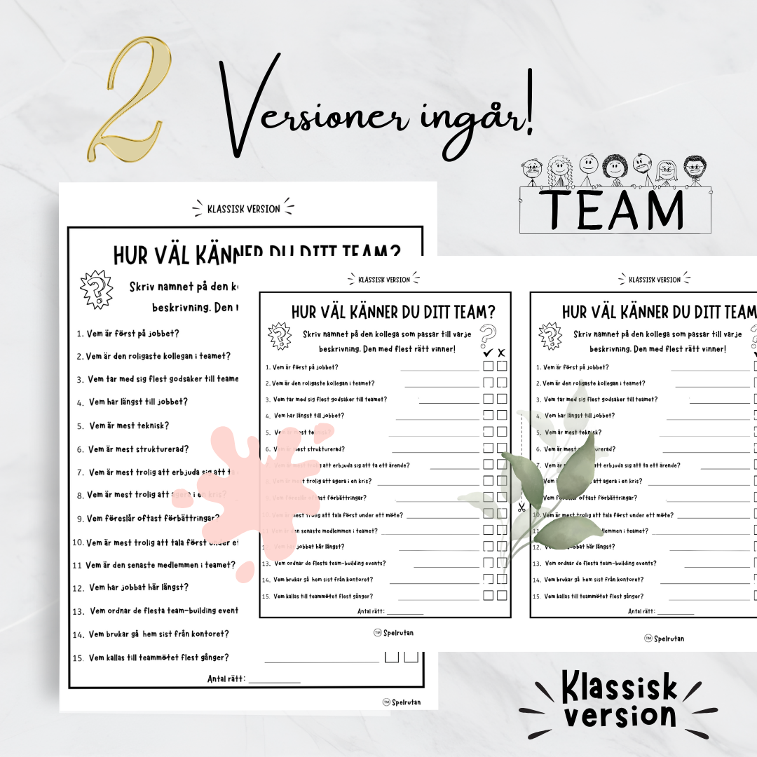 Det ultimata teamspelet – Perfekt för AW och teamaktiviteter!