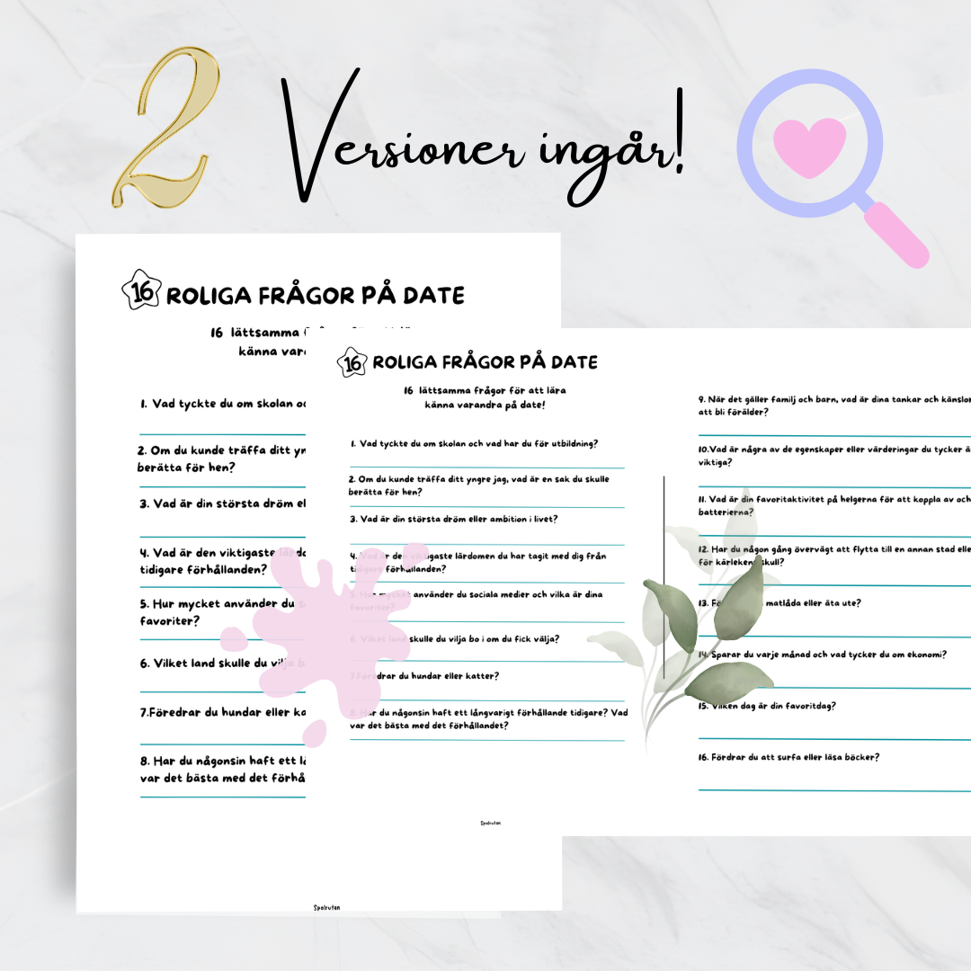Date Night: 16 Frågor för att få samtalen att flyta