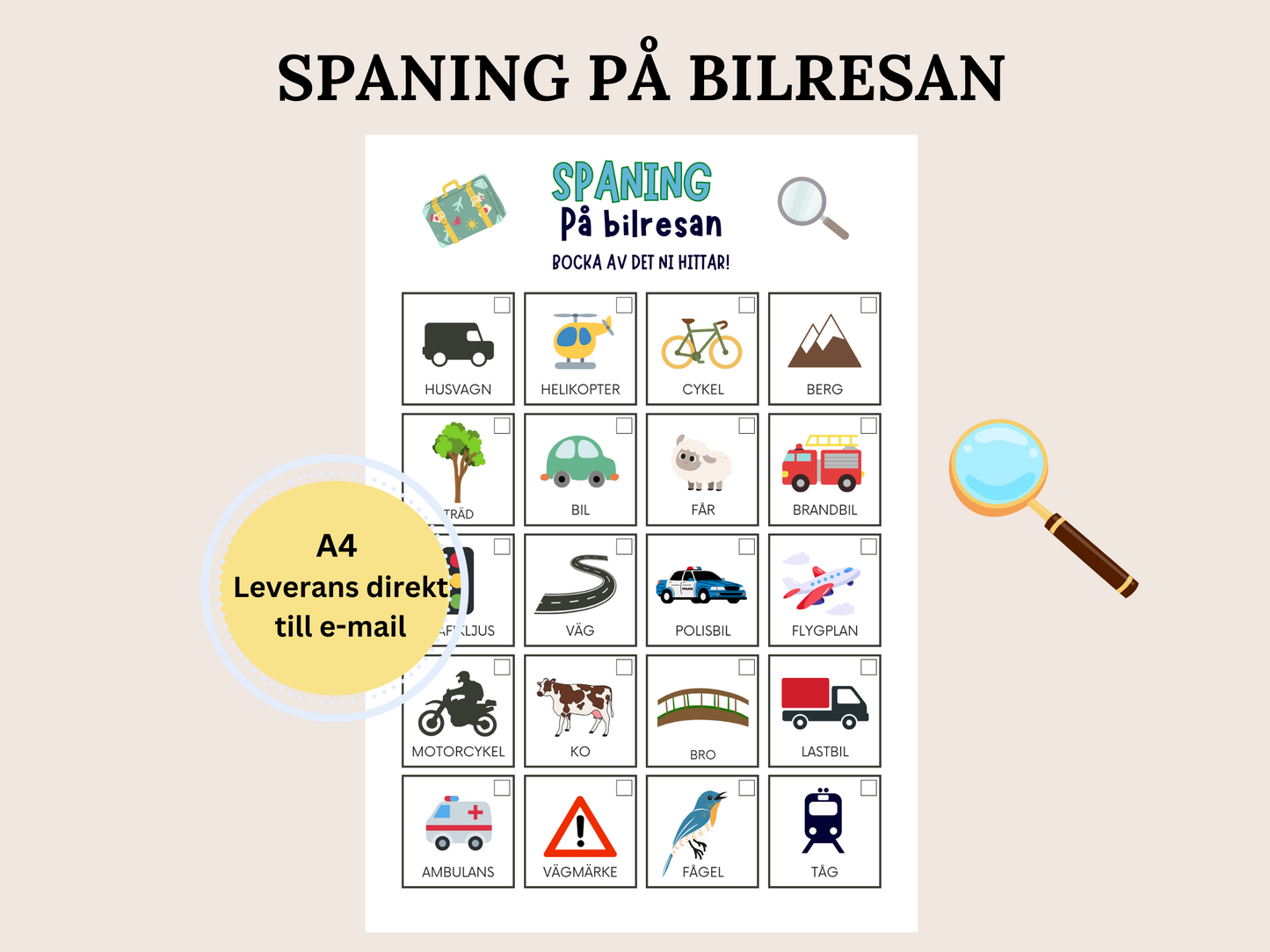 Spaning på Bilresan - En spännande upptäcksfärd på bilresan!