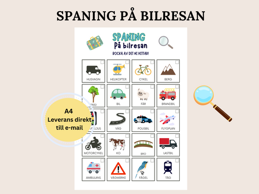 Spaning på Bilresan - En spännande upptäcksfärd på bilresan!