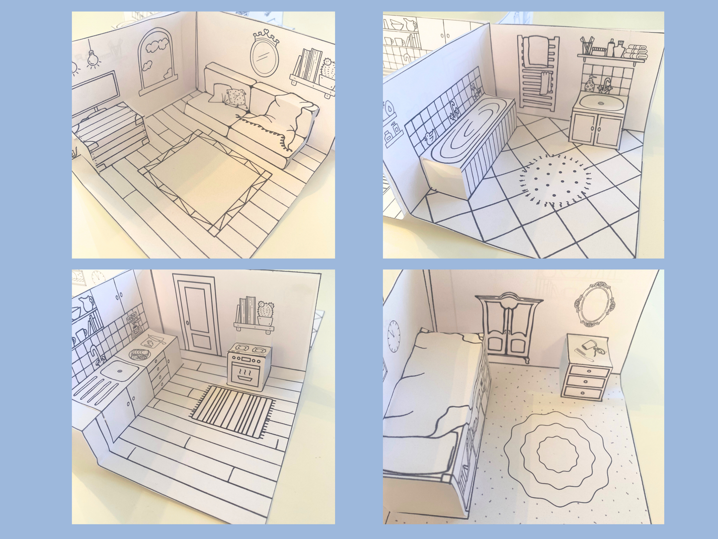 Startpaket Dockhus i 3D - 4 RUM
