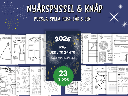 Stora nyårsaktivitetspaketet - Pyssel, lek & reflektion