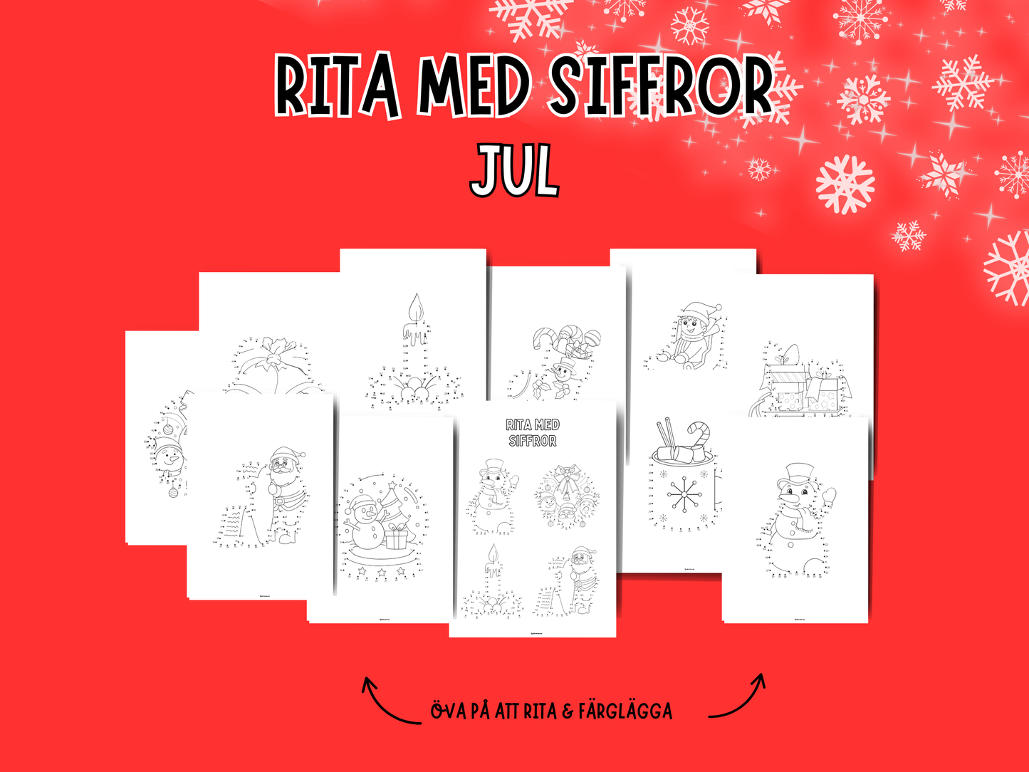 Rita med siffor - 10 sidor!