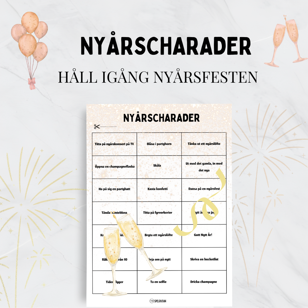 Nyårscharader - Enkelt & roligt!