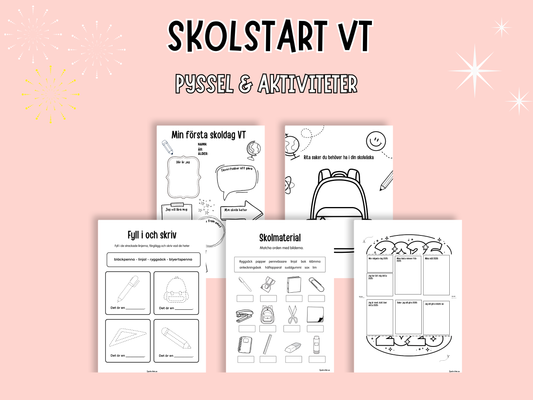 Skolstartpyssel för lågstadiet