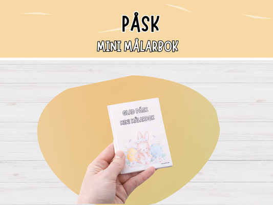 Mini målarbok - Påsktema