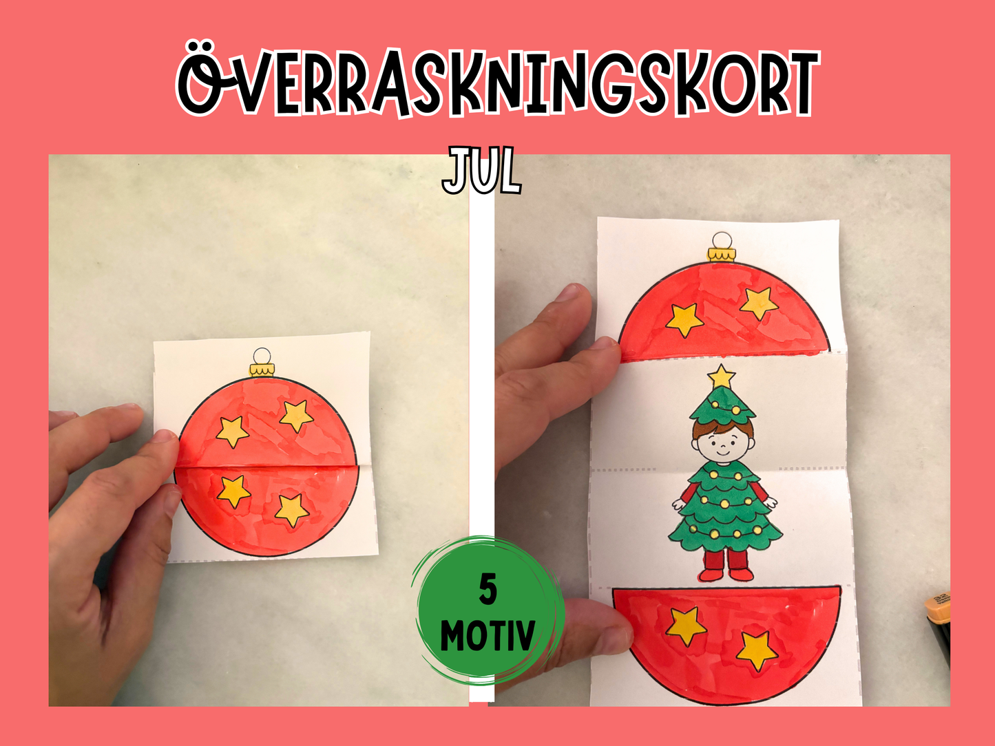 Överraskningskort jul