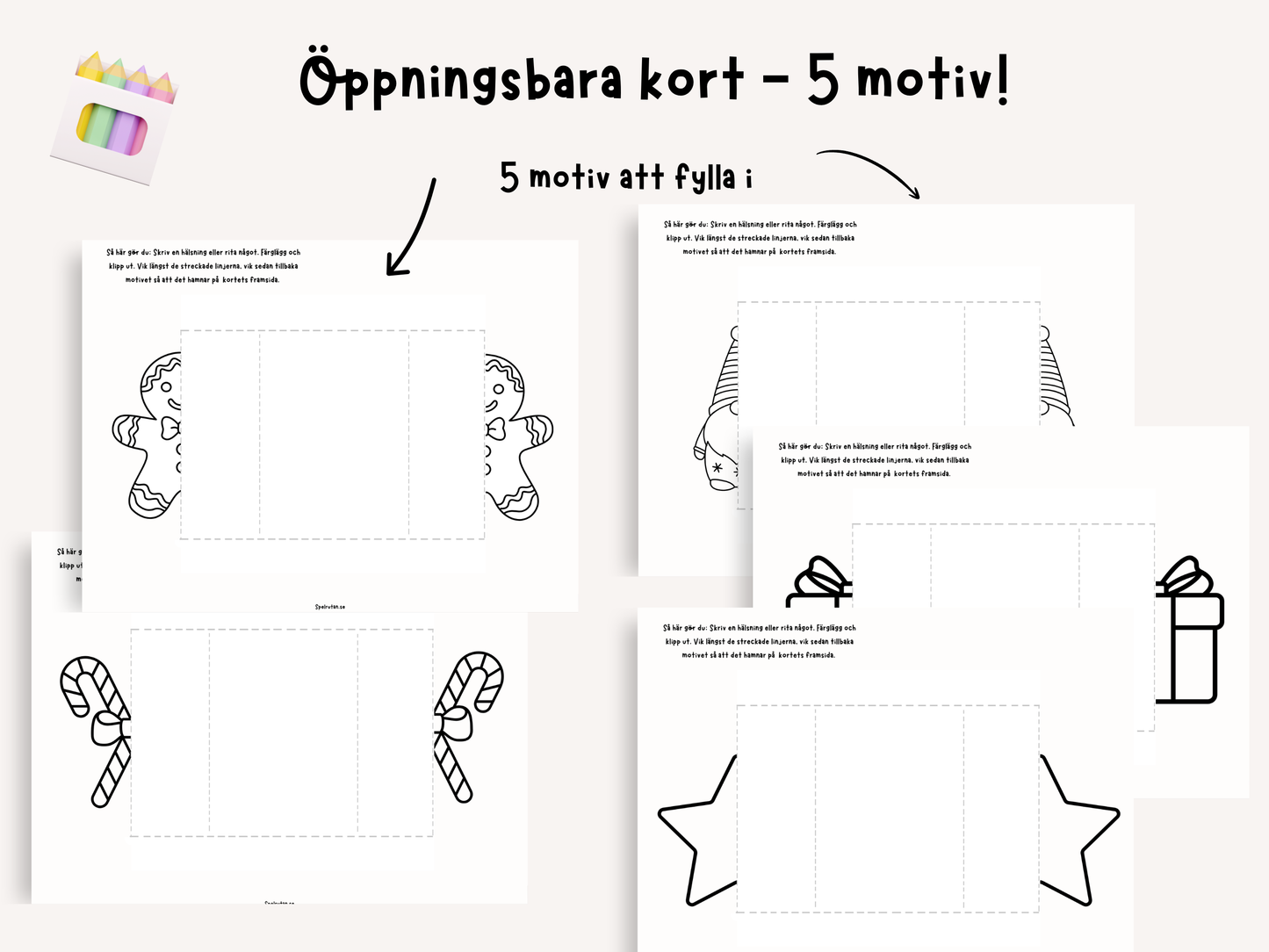 Öppningsbara julkort