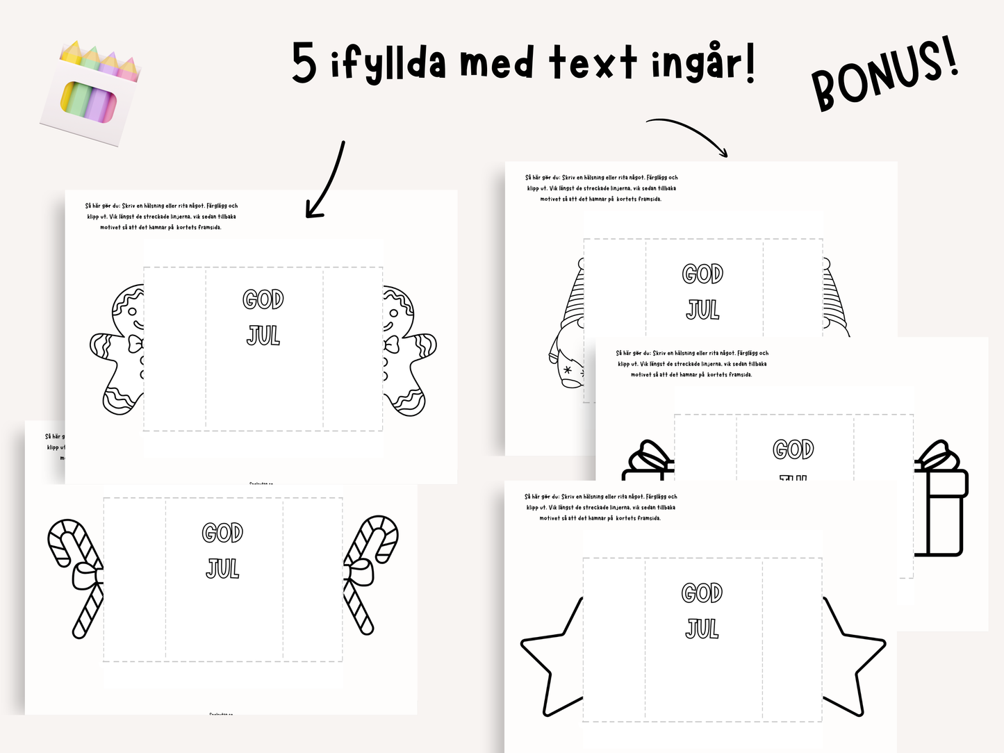 Öppningsbara julkort