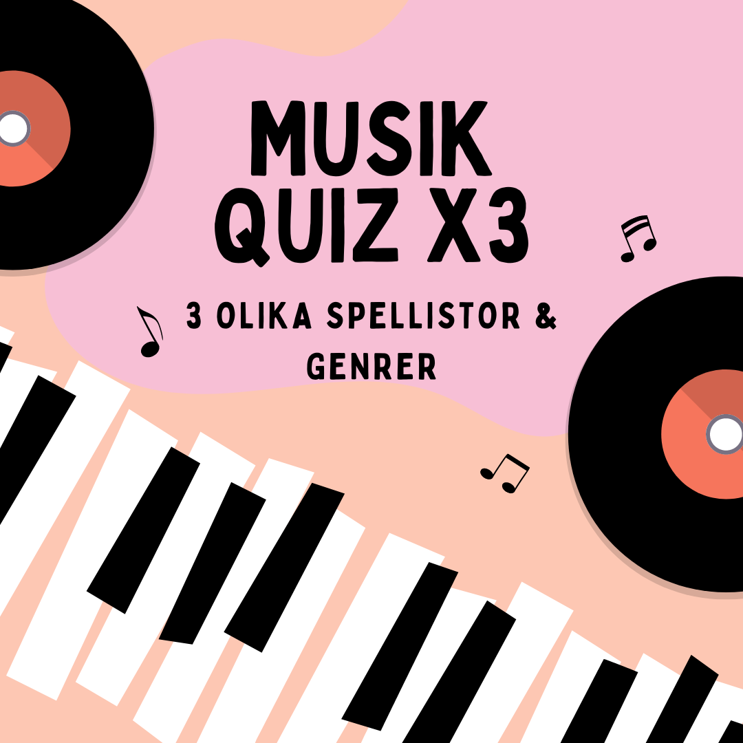 Musikquiz till festen - 3 genrer i ett paket