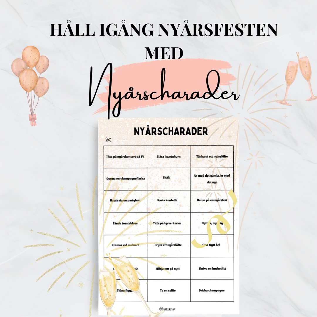 Nyårscharader - Enkelt & roligt!