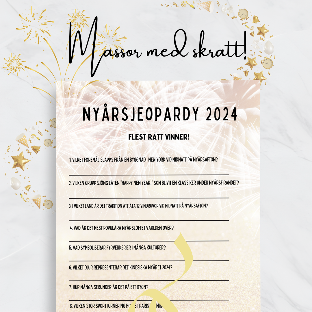Nyårsleken - 5 skrattfyllda spel!