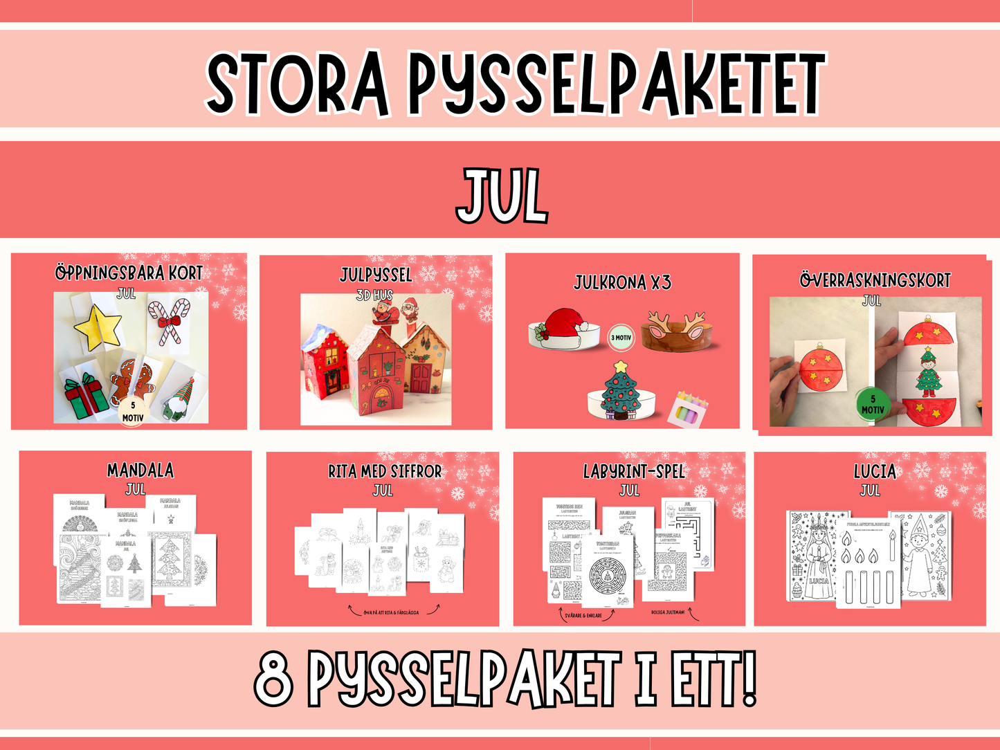 Stora julpysselpaketet - 8 paket i 1!