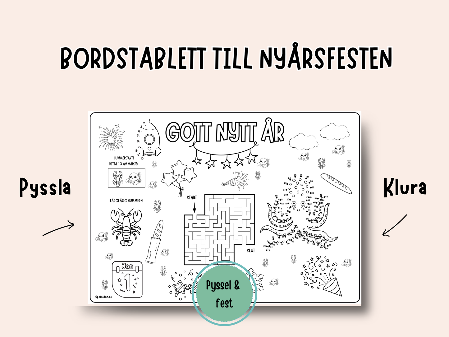 Pysselpaket till nyårsfesten