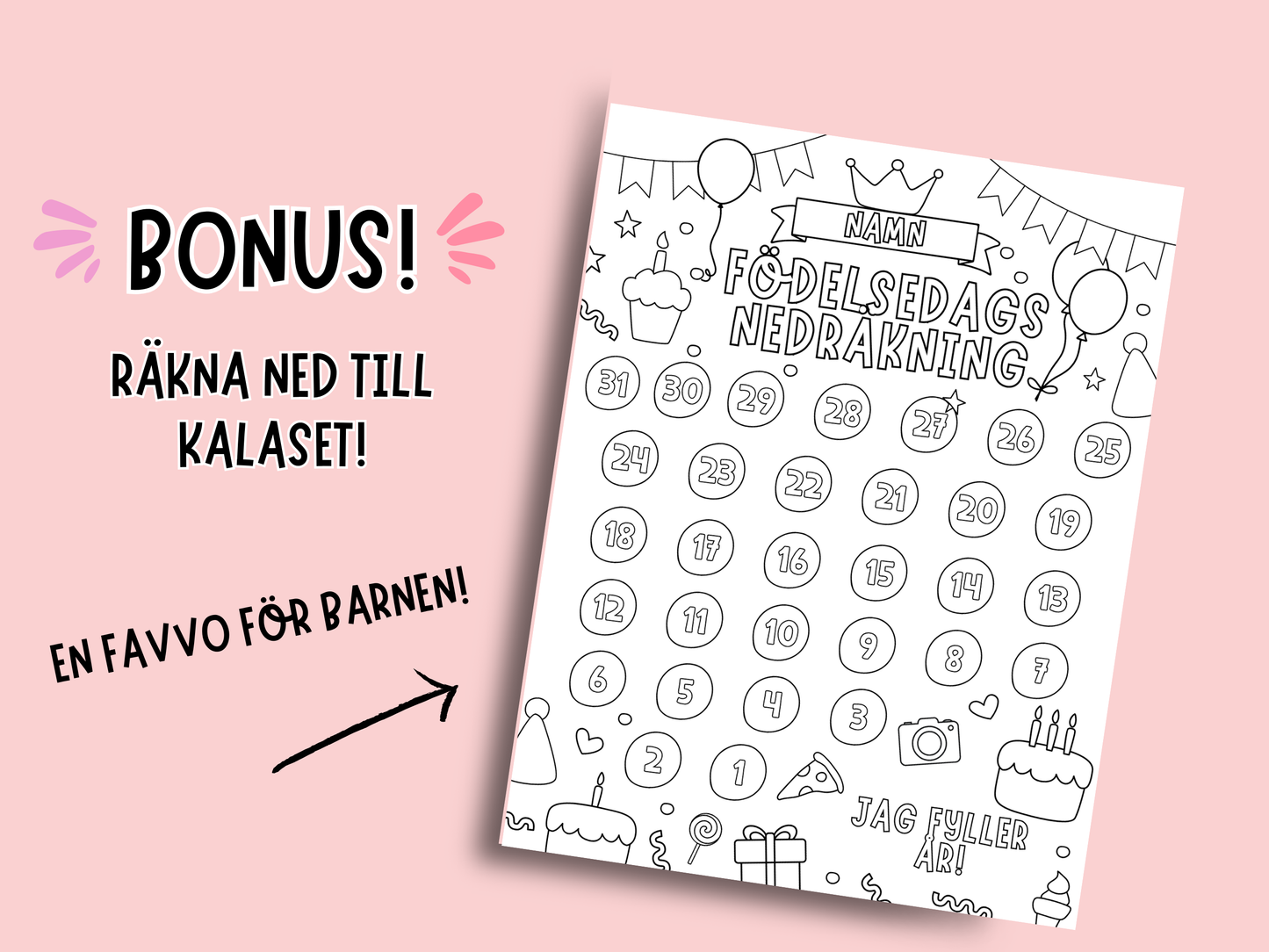 Enhörningskalas Pysselpaket