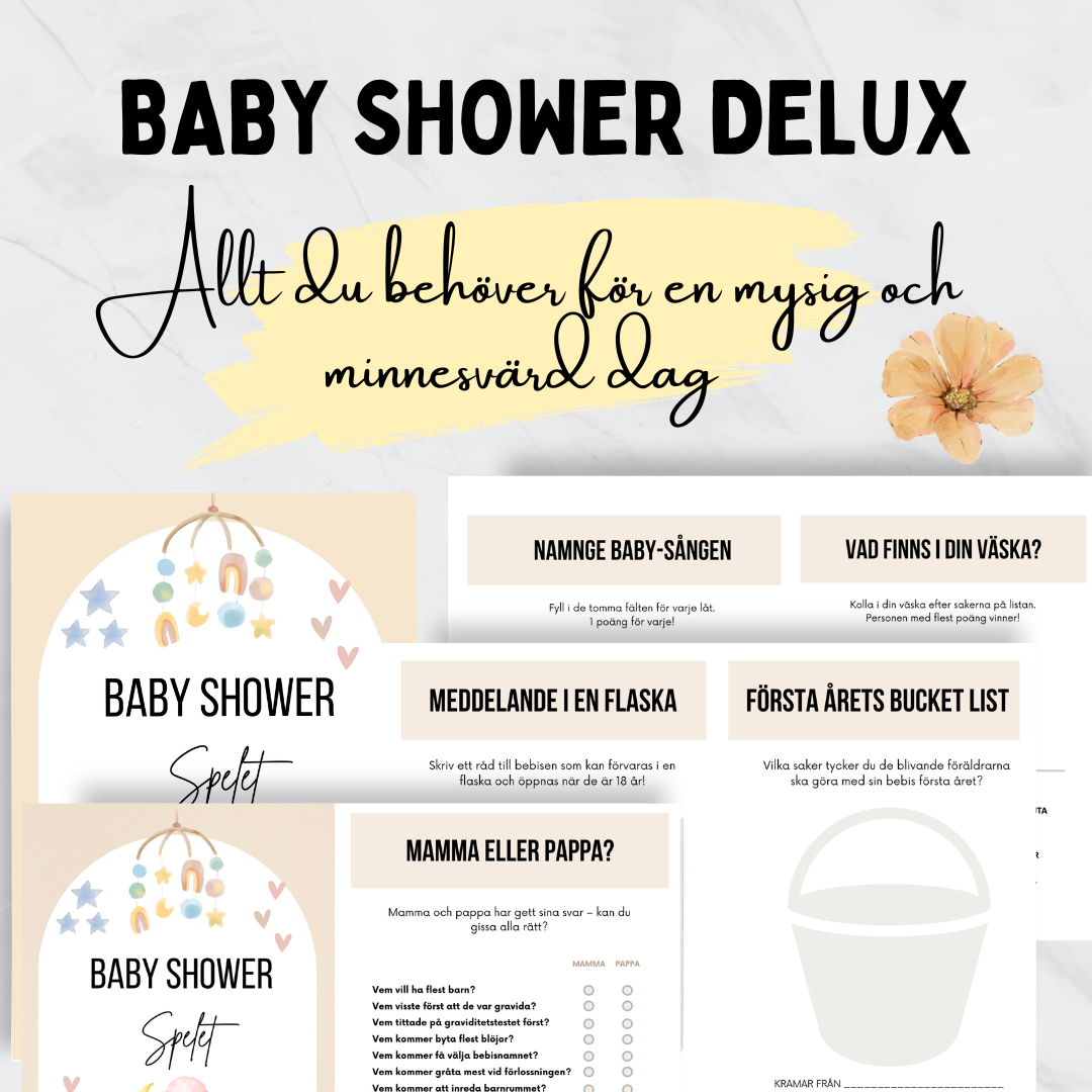 Baby Shower Delux Spelet