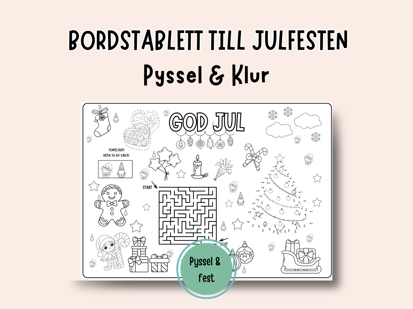 Pyssel till julfesten