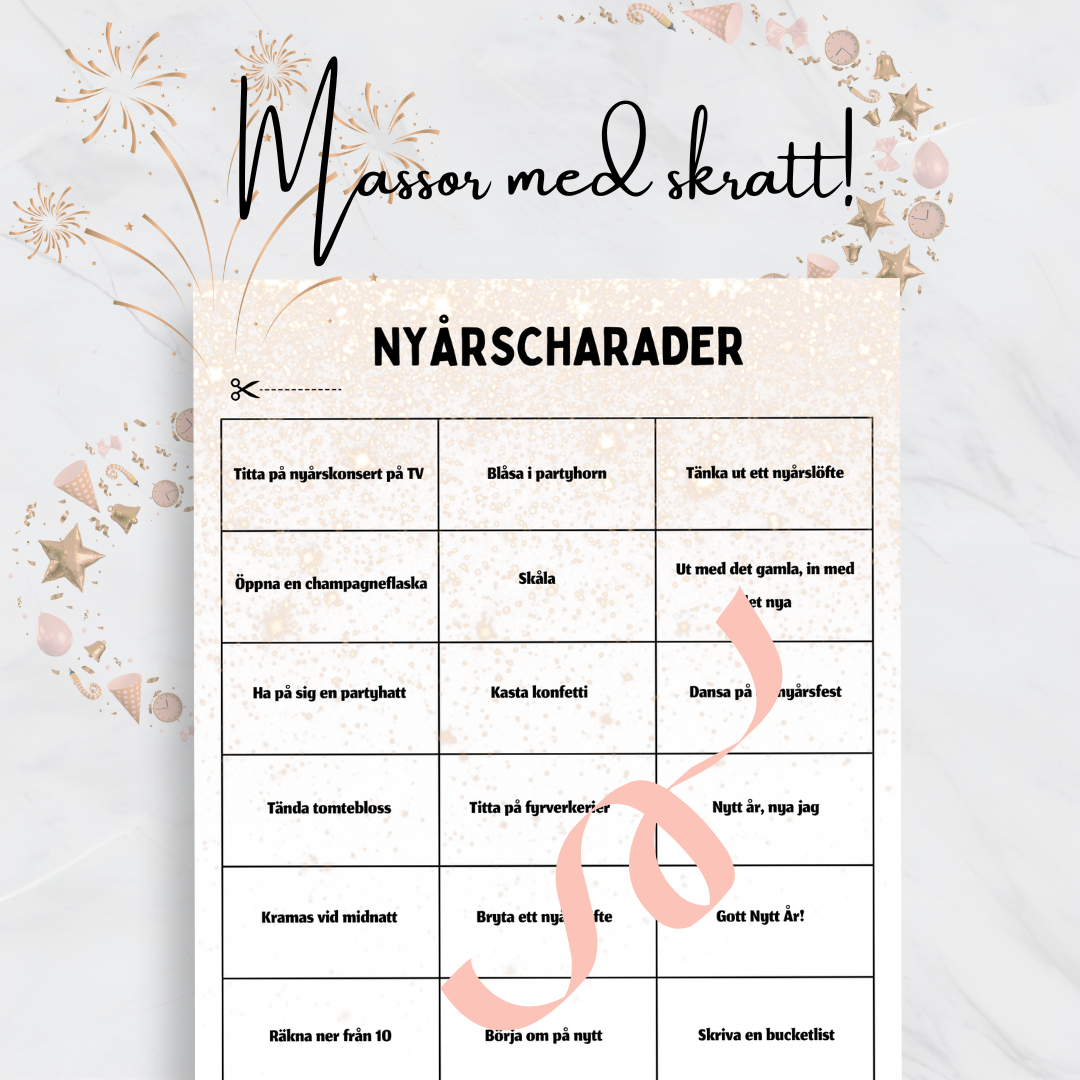 Nyårscharader - Enkelt & roligt!